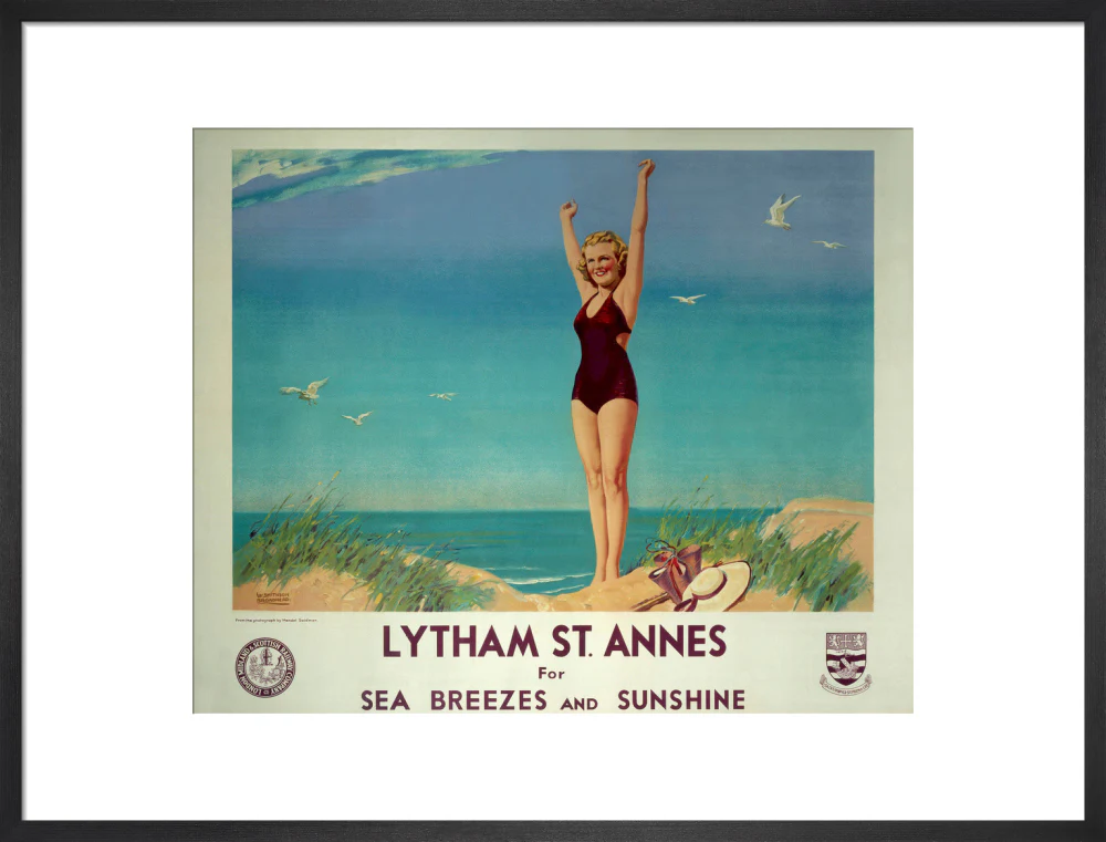 'Lytham St Annes for Sea Breezes and Sunshine', LMS poster, 1923-1947. - Image 51