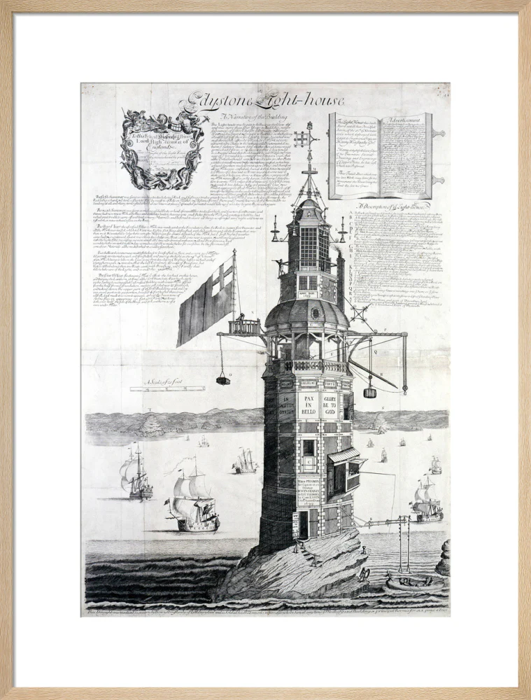 The first Eddystone lighthouse, Devon, 1703. - Image 21