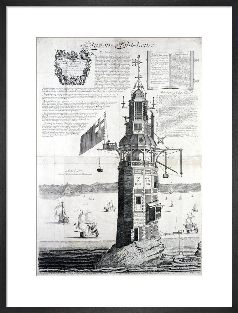 The first Eddystone lighthouse, Devon, 1703. - Image 51