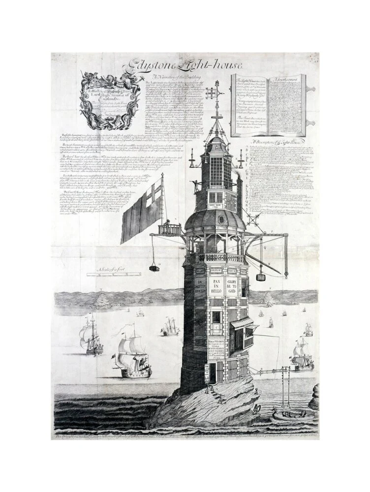 The first Eddystone lighthouse, Devon, 1703. - Image 55