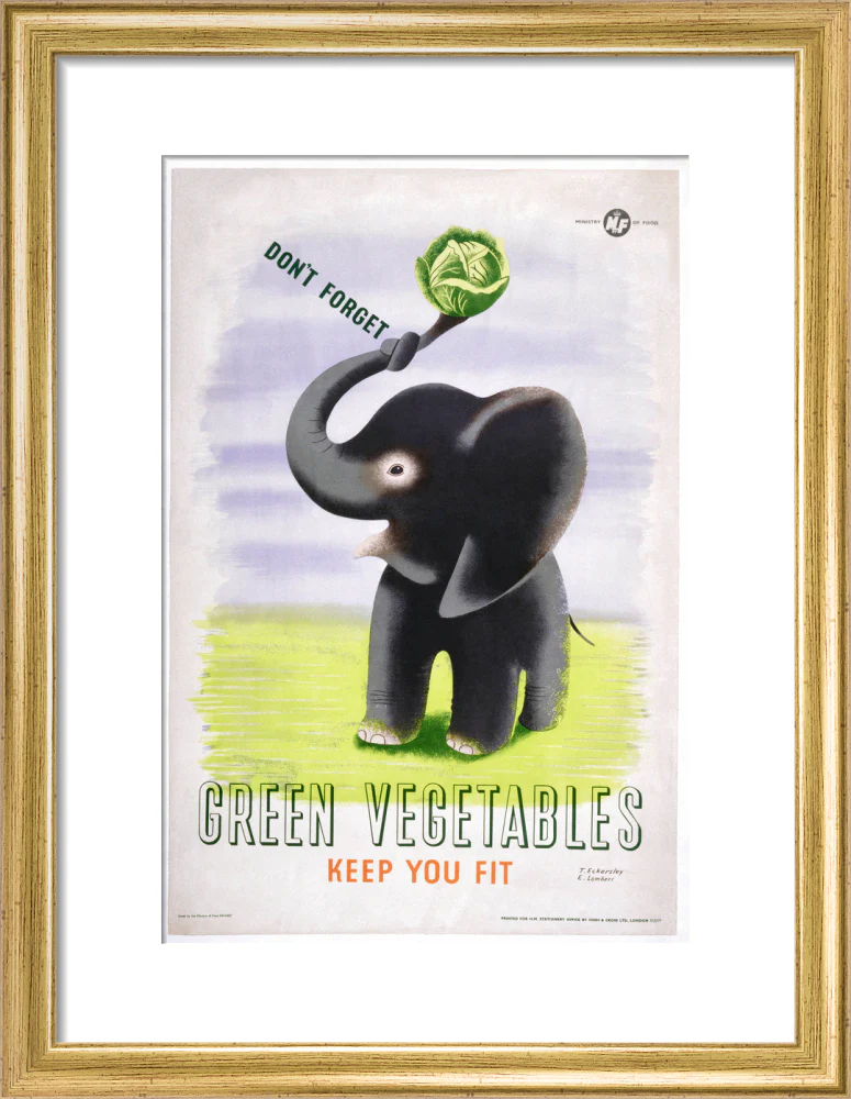 Don't Forget, Green Vegetables Keep You Fit', c 1951. - Image 10