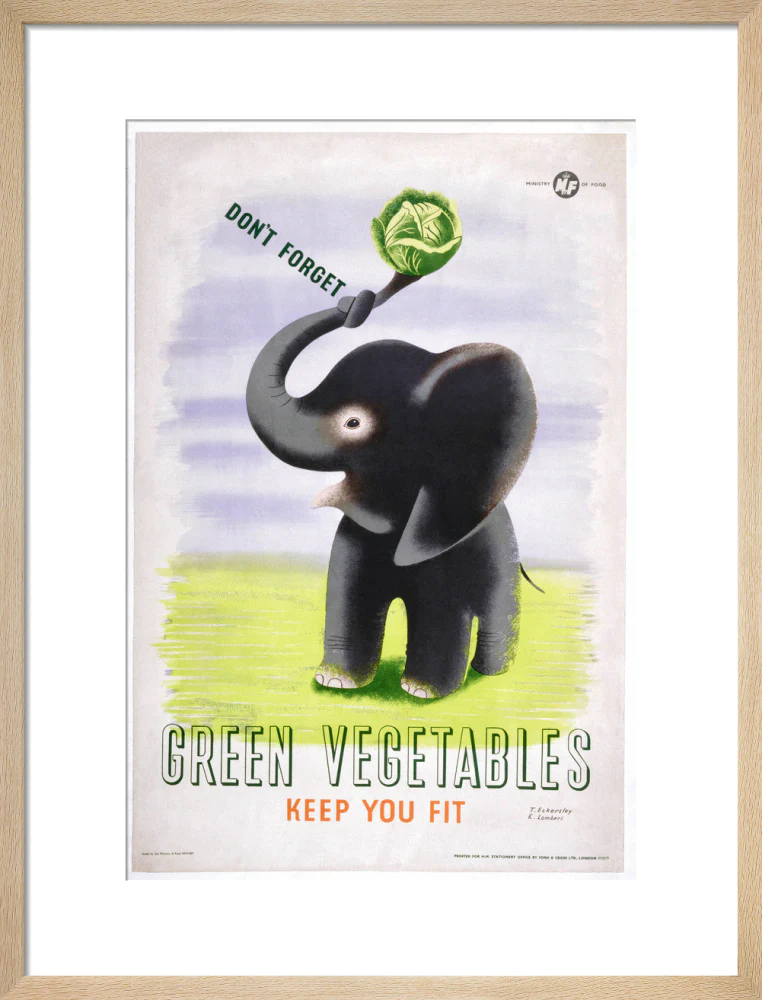 Don't Forget, Green Vegetables Keep You Fit', c 1951. - Image 16