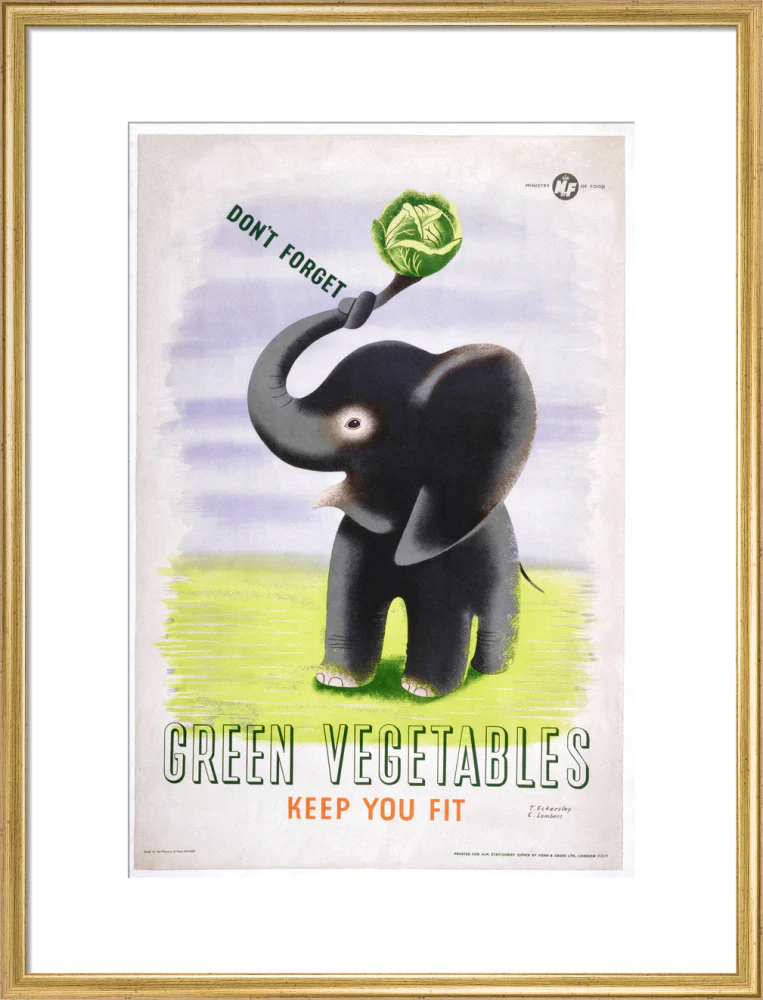 Don't Forget, Green Vegetables Keep You Fit', c 1951. - Image 20