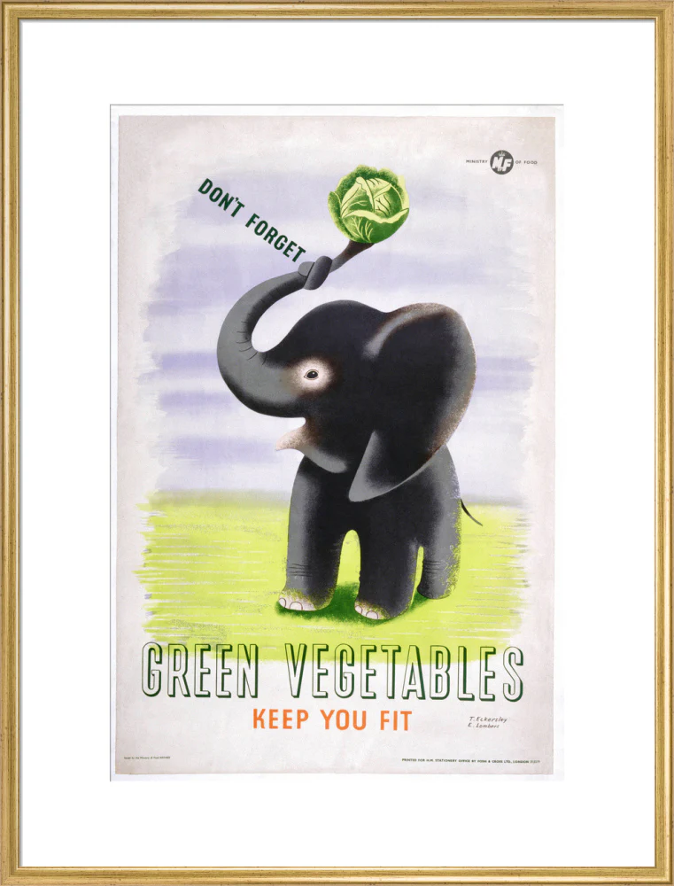 Don't Forget, Green Vegetables Keep You Fit', c 1951. - Image 25