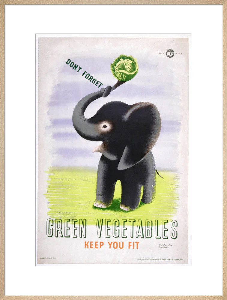 Don't Forget, Green Vegetables Keep You Fit', c 1951. - Image 26