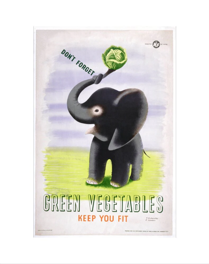 Don't Forget, Green Vegetables Keep You Fit', c 1951. - Image 35