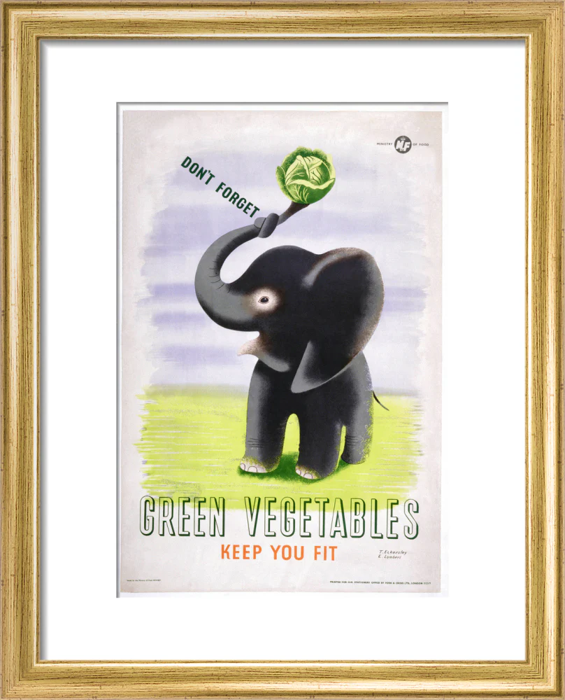 Don't Forget, Green Vegetables Keep You Fit', c 1951. - Image 38