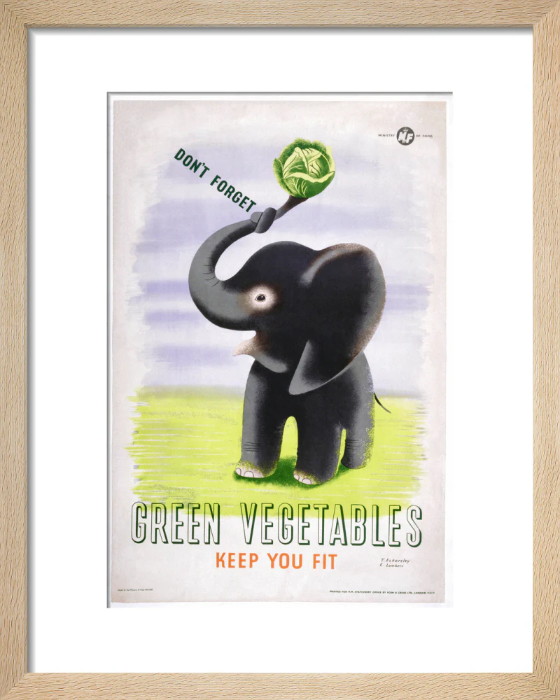 Don't Forget, Green Vegetables Keep You Fit', c 1951. - Image 39