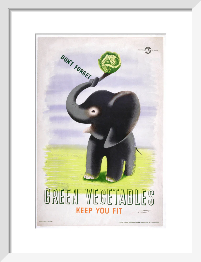 Don't Forget, Green Vegetables Keep You Fit', c 1951. - Image 42