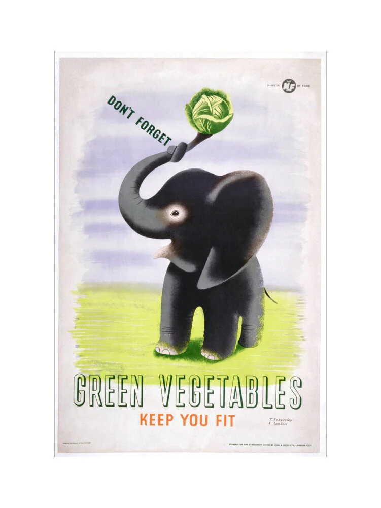 Don't Forget, Green Vegetables Keep You Fit', c 1951. - Image 45
