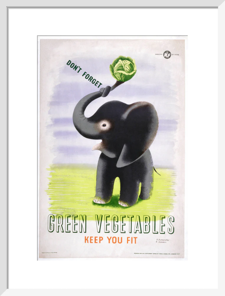 Don't Forget, Green Vegetables Keep You Fit', c 1951. - Image 47