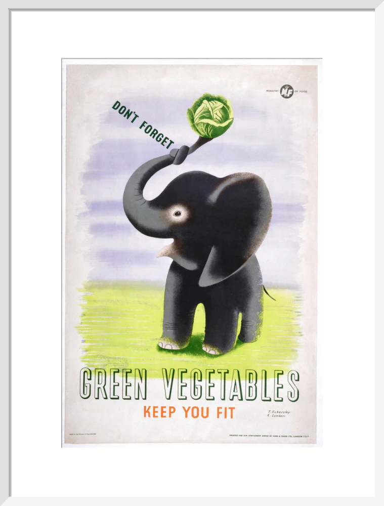 Don't Forget, Green Vegetables Keep You Fit', c 1951. - Image 52
