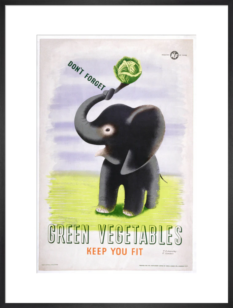 Don't Forget, Green Vegetables Keep You Fit', c 1951. - Image 56
