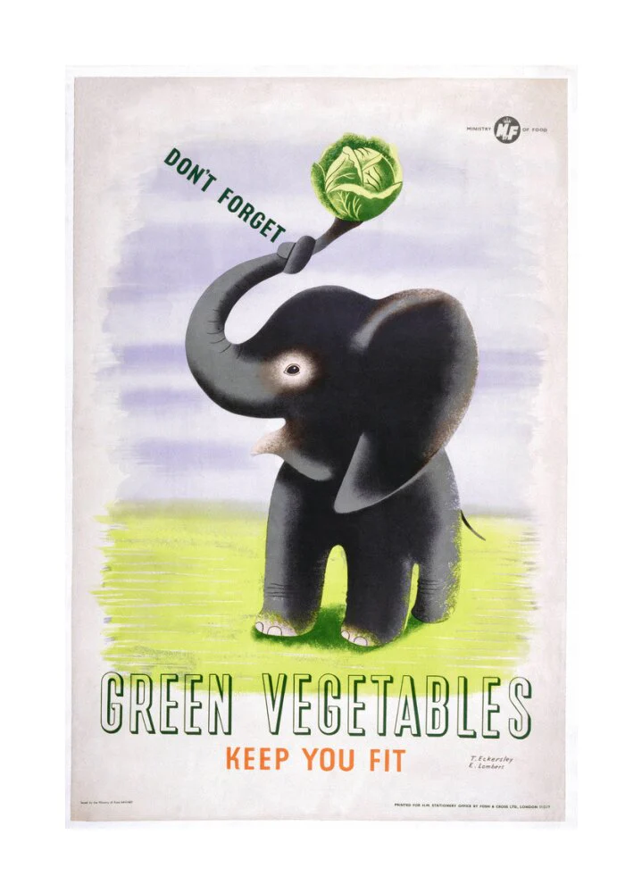 Don't Forget, Green Vegetables Keep You Fit', c 1951. - Image 62