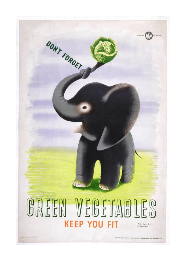 Don't Forget, Green Vegetables Keep You Fit', c 1951. - Image 63