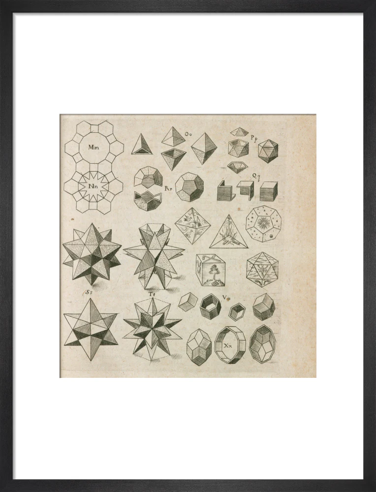 Kepler's polyhedra, 1619. - Image 46