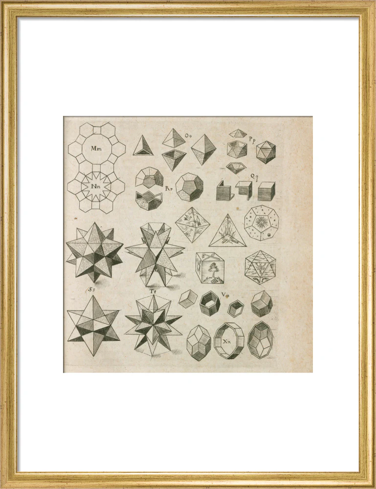 Kepler's polyhedra, 1619. - Image 48