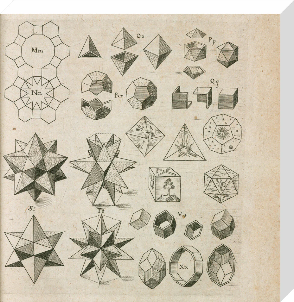 Kepler's polyhedra, 1619. - Image 65