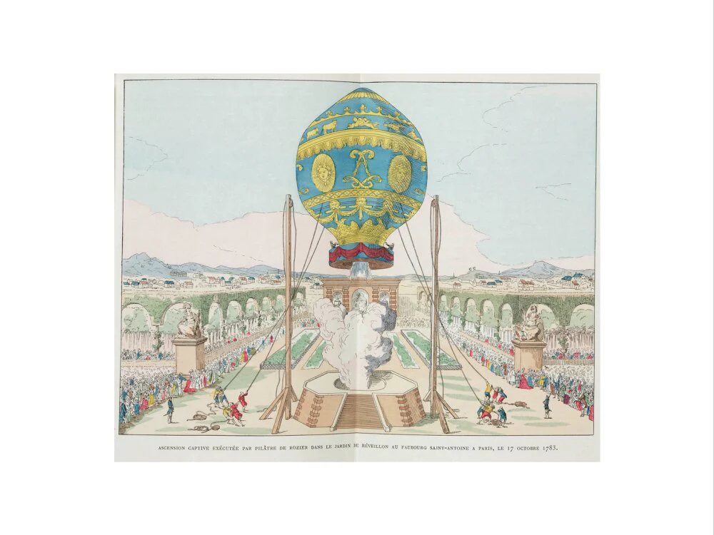 Captive balloon ascent, Paris, 17 October 1783. - Image 22