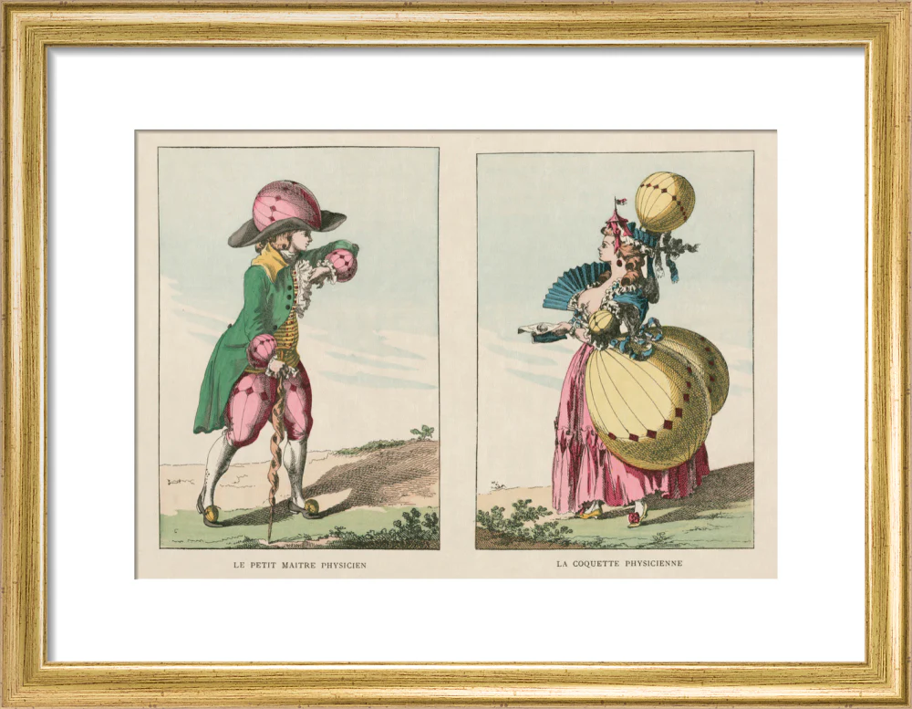 Balloon-inspired costumes, late 18th century. - Image 10