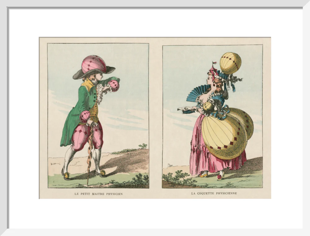 Balloon-inspired costumes, late 18th century. - Image 14