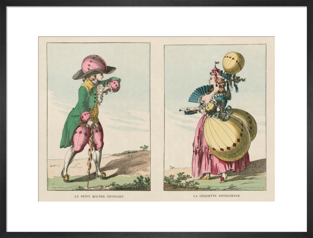 Balloon-inspired costumes, late 18th century. - Image 18