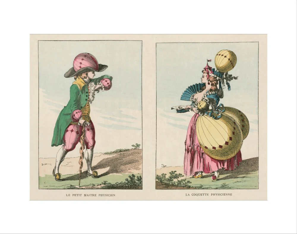 Balloon-inspired costumes, late 18th century. - Image 2