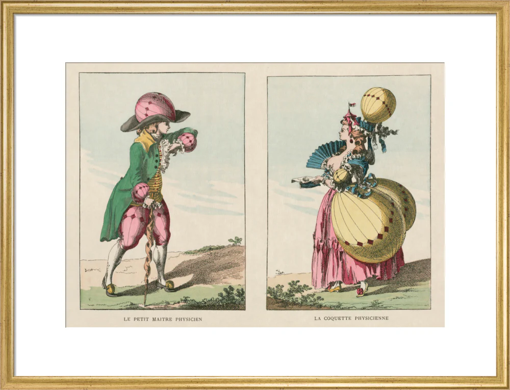 Balloon-inspired costumes, late 18th century. - Image 20