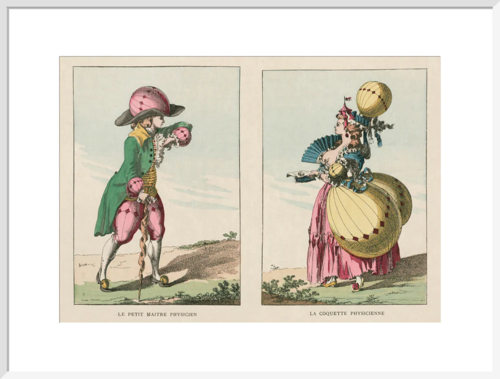 Balloon-inspired costumes, late 18th century. - Image 24
