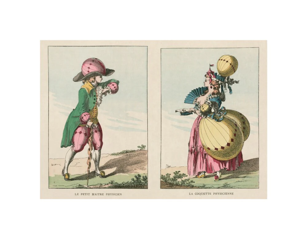 Balloon-inspired costumes, late 18th century. - Image 27