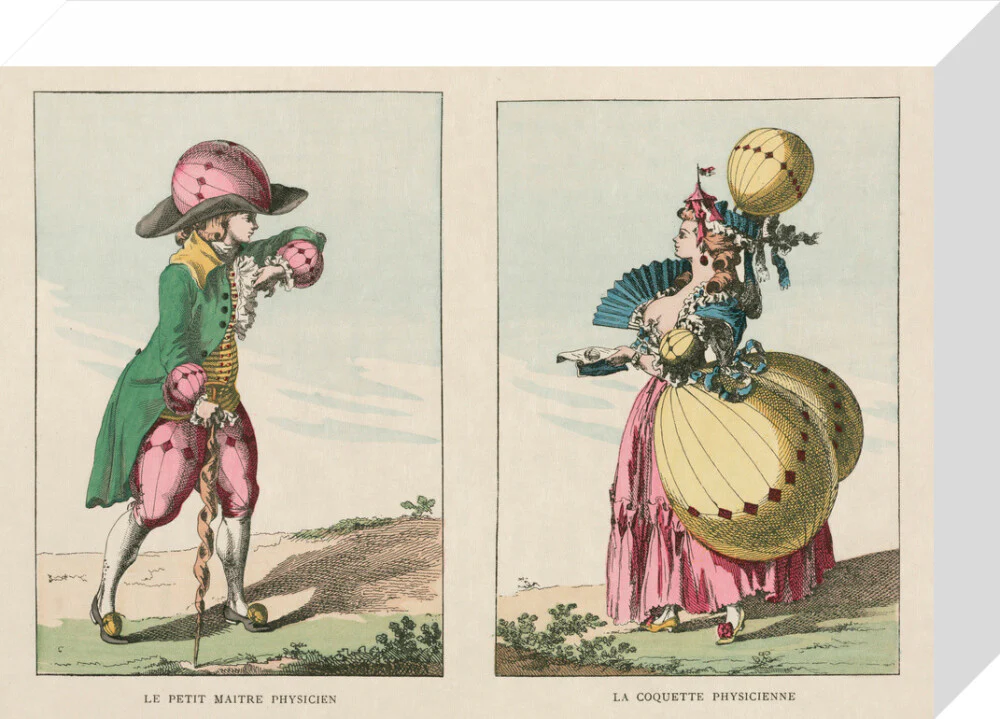 Balloon-inspired costumes, late 18th century. - Image 31
