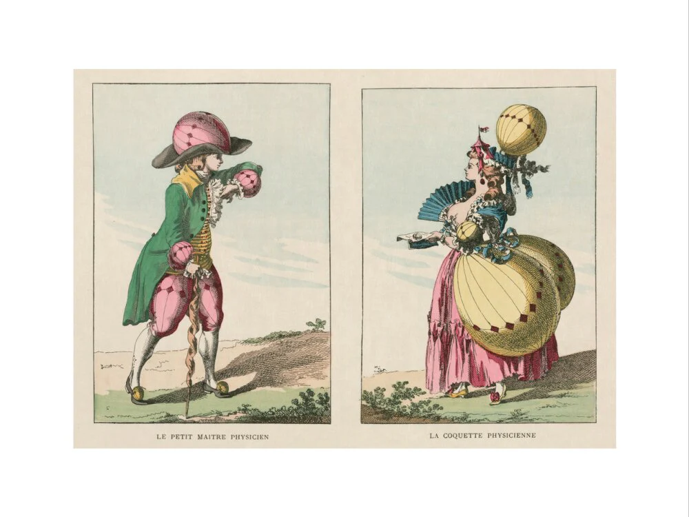 Balloon-inspired costumes, late 18th century. - Image 45
