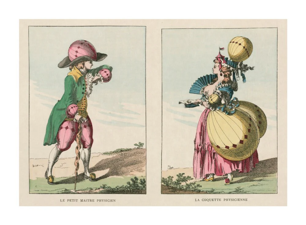Balloon-inspired costumes, late 18th century. - Image 63