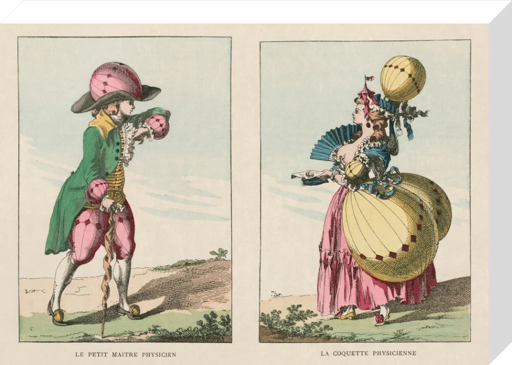 Balloon-inspired costumes, late 18th century. - Image 65
