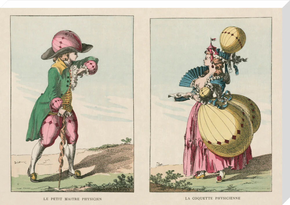 Balloon-inspired costumes, late 18th century. - Image 67
