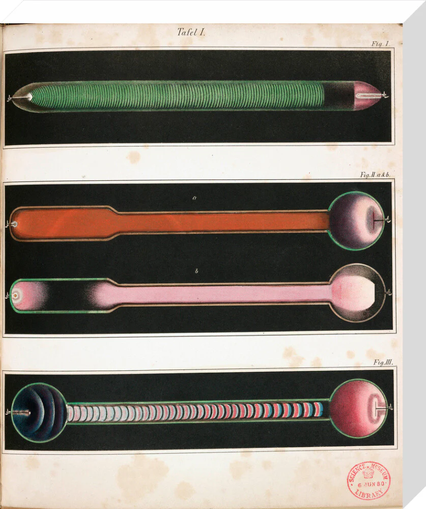 Glowing Geissler tubes, 1858. - Image 32