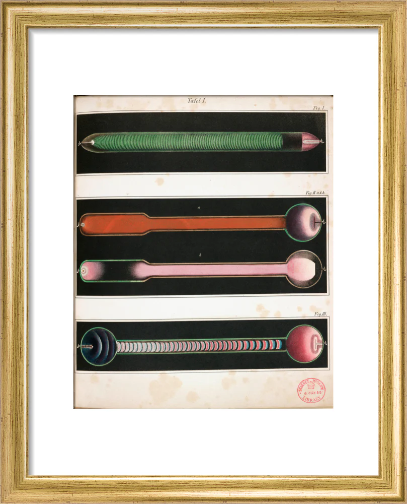 Glowing Geissler tubes, 1858. - Image 38