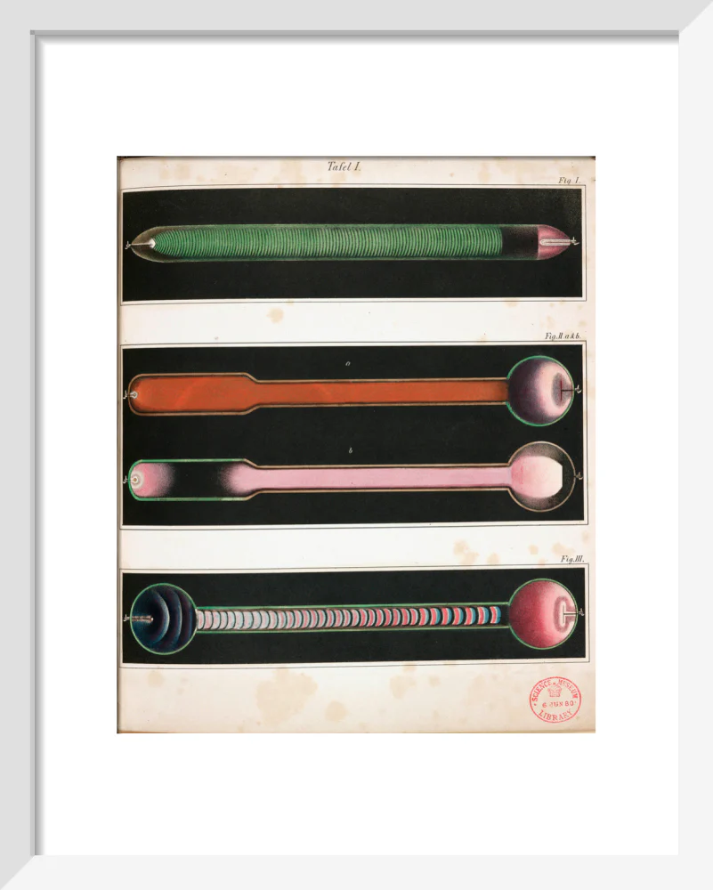 Glowing Geissler tubes, 1858. - Image 4