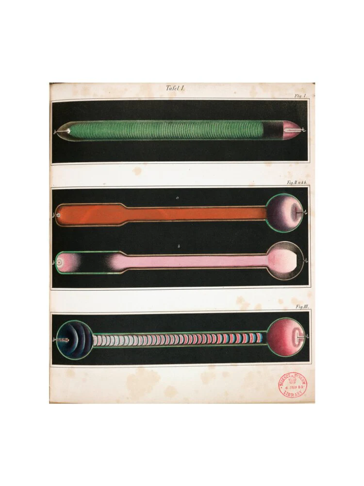 Glowing Geissler tubes, 1858. - Image 50