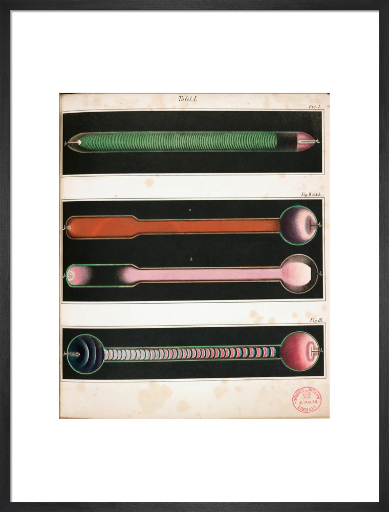 Glowing Geissler tubes, 1858. - Image 51