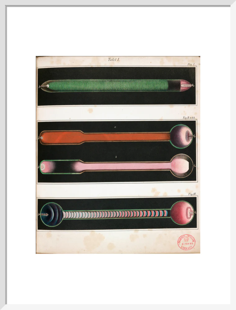 Glowing Geissler tubes, 1858. - Image 52