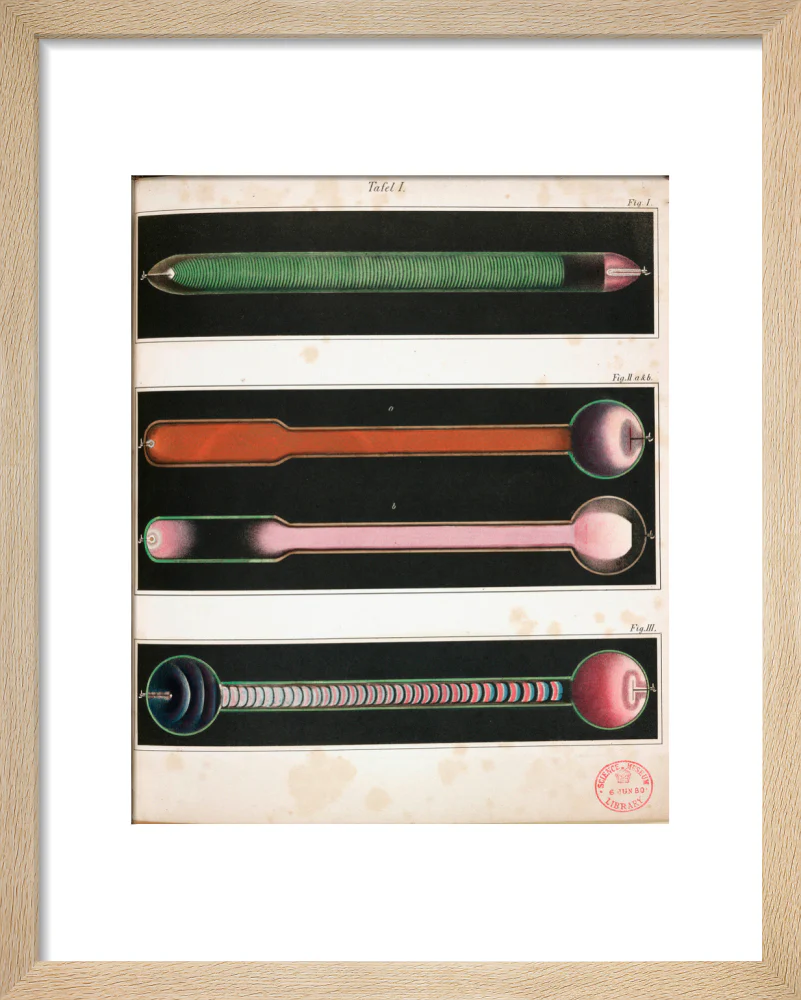 Glowing Geissler tubes, 1858. - Image 6