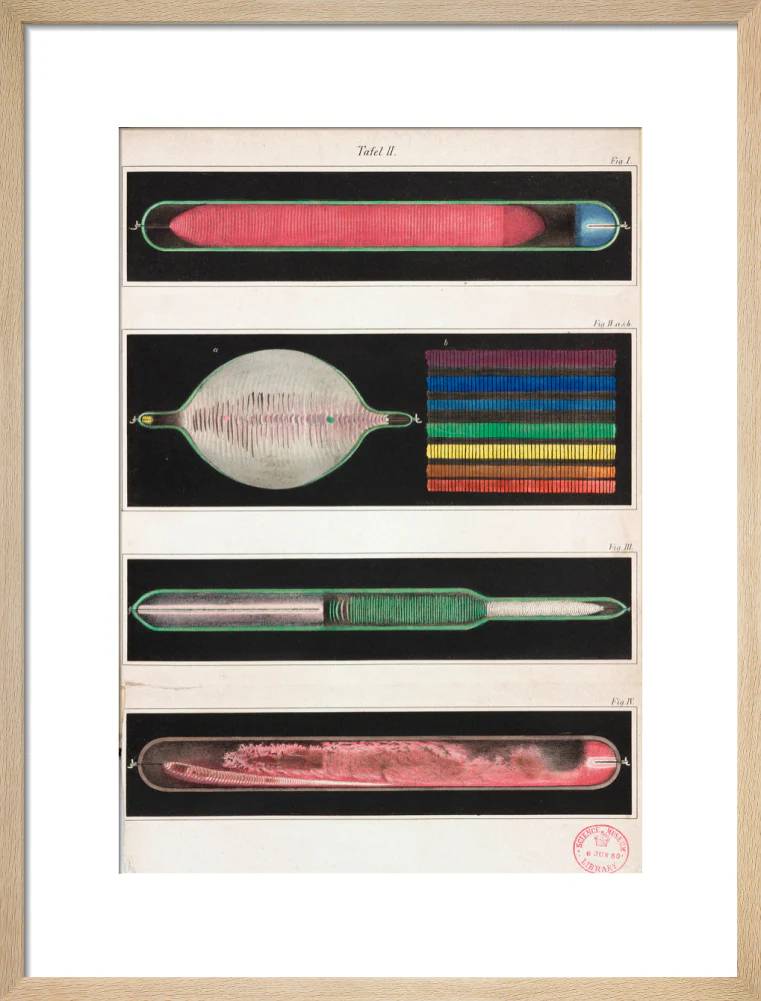 Glowing Geissler tubes, 1858. - Image 16