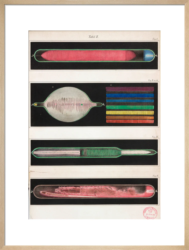 Glowing Geissler tubes, 1858. - Image 21