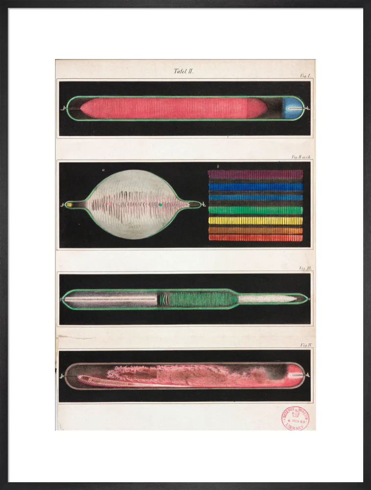 Glowing Geissler tubes, 1858. - Image 23