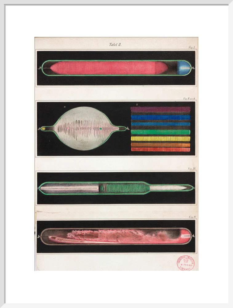 Glowing Geissler tubes, 1858. - Image 24