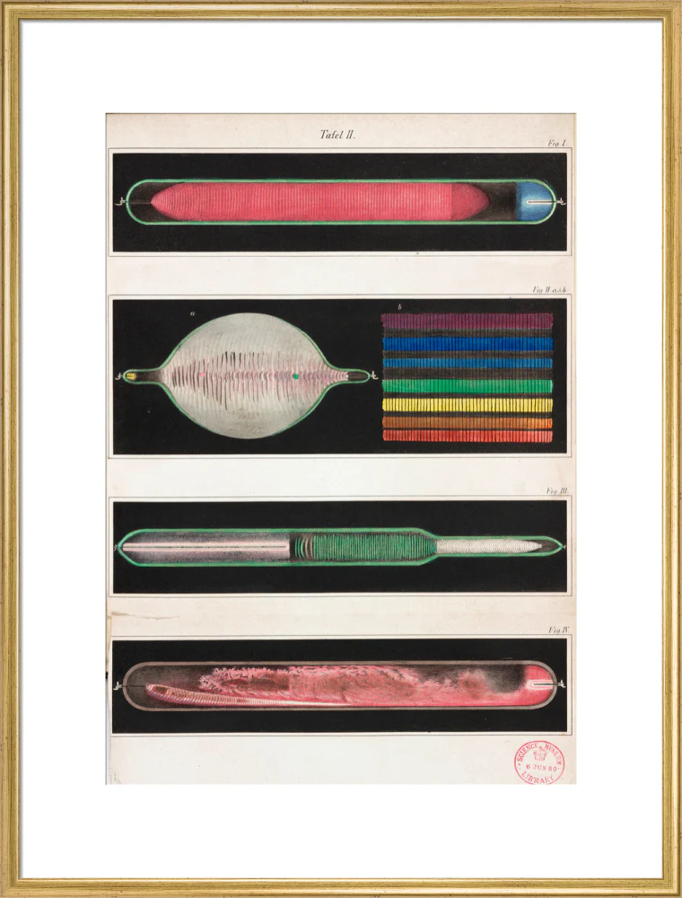 Glowing Geissler tubes, 1858. - Image 25