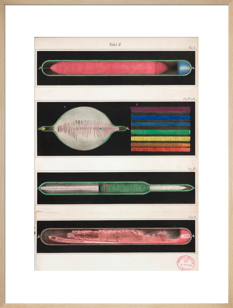 Glowing Geissler tubes, 1858. - Image 26