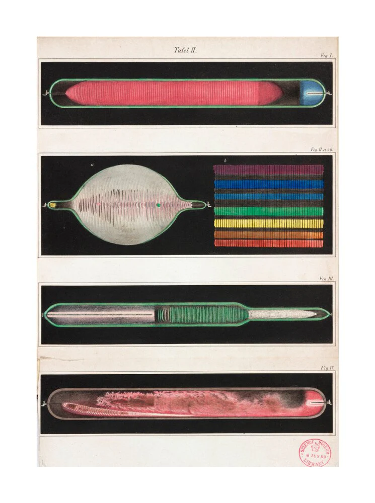 Glowing Geissler tubes, 1858. - Image 29