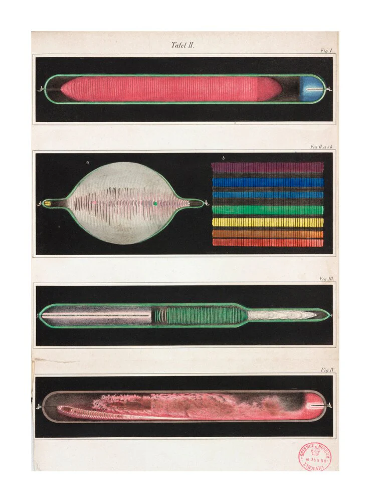 Glowing Geissler tubes, 1858. - Image 30